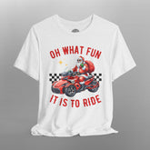 Can-Am Spyder Biker Santa "Oh What Fun" Christmas TShirt